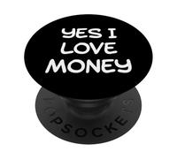 Amour et Argent J'aime l'argent Montrez-Moi l'argent Meme Funny PopSockets PopGrip Adhésif