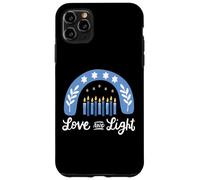 Amour et lumière Arc-en-Ciel Hanoukka Menorah Juif Juif Hanoukka Coque pour iPhone 11 Pro Max