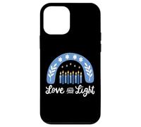 Amour et lumière Arc-en-Ciel Hanoukka Menorah Juif Juif Hanoukka Coque pour iPhone 12 Mini