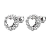 Amour Filetage Boucles d'Oreilles Personnalité Féminine Clou d'Oreille Vent Simple Cent Avec Bijoux D'oreille Femme Attache Boucles D'Oreilles Nœuds, taille unique, Cuivre, Pas de gemme