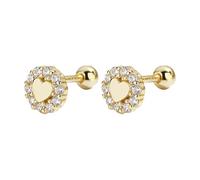 Amour Filetage Boucles d'Oreilles Personnalité Féminine Clou d'Oreille Vent Simple Cent Avec Bijoux D'oreille Femme Attache Boucles D'Oreilles Nœuds, taille unique, Cuivre, Pas de gemme