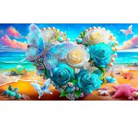 Amour-Fleurs Puzzle 1000 Pieces Cadeau Unique Jeu éduchatif défi Jouet de qualité supérieure Peinture Art pour Adultes et Enfants 75x50cm/1000pcs
