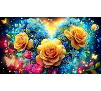 Amour-Fleurs Puzzle 1000 pièces Educa Cadeau Unique De l'art Décoration Jeu éduchatif Challenge Toy pour Adultes & Enfants des 14 Ans 38x52cm/1000pcs