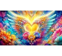 Amour-Fleurs Puzzle 1000 pièces Educa Cadeau Unique Décoration Intérieure Jeu éduchatif Challenge Toy pour Adultes & Enfants des 14 Ans 75x50cm/1000pcs