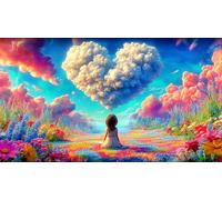 Amour-Fleurs Puzzle 1000 pièces Educa Divertissement créatif Décoration Intérieure Jeu éduchatif Challenge Toy pour Adultes & Enfants des 14 Ans 38x26cm/1000pcs