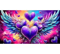 Amour-Fleurs Puzzle 1000 pièces Educa Jeu D'Intelligence Décoration Intérieure Jeu éduchatif Challenge Toy pour Adultes & Enfants des 14 Ans 75x50cm/1000pcs