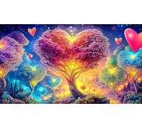 Amour-Fleurs Puzzle 1000 pièces Educa Jeu D'Intelligence Décoration Intérieure Jeu éduchatif Challenge Toy pour Adultes & Enfants des 14 Ans 38x52cm/1000pcs