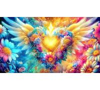 Amour-Fleurs Puzzle 1000 pièces Educa Jeu D'Intelligence Décoration Intérieure Jeu éduchatif Challenge Toy pour Adultes & Enfants des 14 Ans 38x52cm/1000pcs