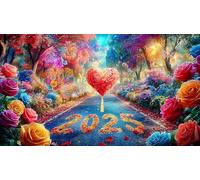 Amour-Fleurs Puzzle 1000 pièces Educa Jeu D'Intelligence Décoration Intérieure Jeu éduchatif Challenge Toy pour Adultes & Enfants des 14 Ans 38x52cm/1000pcs