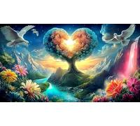 Amour-Flowers Puzzle 1000 pièces Educa Jeu D'Intelligence Décoration Intérieure Jeu éducatif Challenge Toy pour Adultes & Enfants des 14 Ans 75x50cm/1000pcs