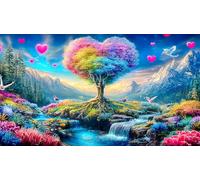 Amour-Flowers Puzzle pour Adultes 1000 pièces Jeu de Puzzle Jeu Stimulant pour décoration Murale et Cadeaux Idée Cadeau Parfaite 38x26cm/1000pcs