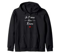 Amour Frère Enfant Je t'aime Mon Frère Sweat à Capuche