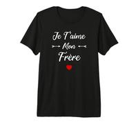 Amour Frère Enfant Je t'aime Mon Frère T-Shirt Haut de Gamme