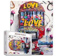 Amour Graffitis Jeu Puzzles Adultes Arbre Banksy Street Style Puzzle 1000 Pièces Coloré Challengeant Parfait Soirées de Jeu Bricolage Décoration Murale Cadeaux Faits à la Main Noël Nouvel An