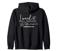 Amour Incommensurable EPHESIENS 3:19 Typographie Florale Sweat à Capuche