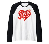 Amour infinitif Jésus Christ Religion Religion Chrétienne Cadeau de Foi Manche Raglan