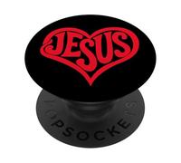 Amour infinitif Jésus Christ Religion Religion Chrétienne Cadeau de Foi PopSockets PopGrip Adhésif