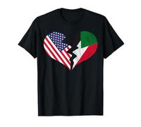 Amour International du cœur brisé aux États-Unis et au Soudan T-Shirt