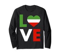 Amour Iran Drapeau Persan Patriotique Coeur Iran Amant Iran Love Manche Longue
