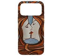Amour lesbien Style Art Nouveau Coque pour iPhone 17 Pro Max