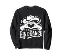 Amour Line Dance Main Cœur Danse Country Sweatshirt