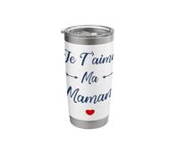 Amour maman enfant Je t'aime Ma maman Gobelet isotherme en acier inoxydable double paroi