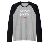 Amour Maman Telle mère telle Fille Manche Raglan
