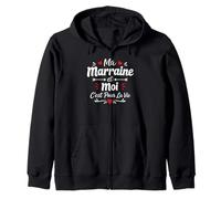 Amour Marraine Filleule Ma Marraine et Moi C'est pour la Vie Sweat à Capuche