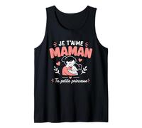 Amour mère Fille Maman Princesse Enfant Je t'aime Maman Débardeur