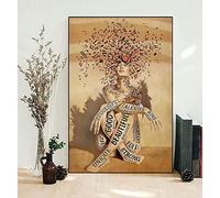 Amour Musique Femmes Toile tableau Murale Art Imprimer Fille Musique Je Suis Affiche Verticale Sur Toile tableau Peintures Murale Art Pour La Decoration IntéRieure Sans Cadre 40×50cm