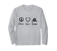 Amour Natation Routine Entraîneur 'équipe de Natation Manche Longue