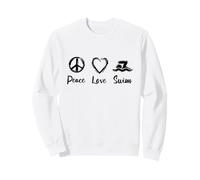 Amour Natation Routine Entraîneur 'équipe de Natation Sweatshirt