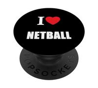 Amour Netball Player Coach Regarder Les Femmes Filles école PopSockets PopGrip Adhésif