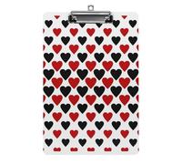 Amour Noir Et Rouge Presse-Papiers Avec Pince A4 Porte-Formulaires Clipboard Pour Papier Documents