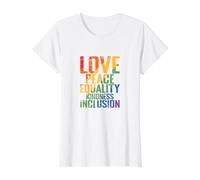Amour, Paix, égalité, gentillesse, Inclusion T-Shirt Graphique avec Valeur