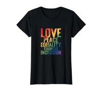 Amour, Paix, égalité, gentillesse, Inclusion T-Shirt Graphique avec Valeur