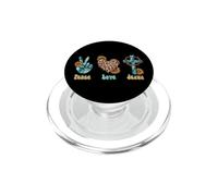 Amour Paix Jésus : Design Floral et Coeur Léopard PopSockets PopGrip pour MagSafe