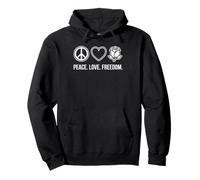 Amour, Paix, liberté, Rose Blanche, résistance Sweat à Capuche