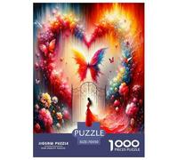 Amour Papillon Puzzle De 1000 Pièces pour Adultes Et Enfants Dès 14 Ans Jeu Cadeau Unique Divertissement Créatif Cadeau Classiques - Activité Familiale Parfaite 70x50cm/1000pcs