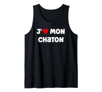 Amour Petit Chat Humour J'aime Mon Chaton Débardeur