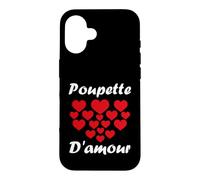 Amour Prénom Poupette d'amour chérie Surnom Poupette Coque pour iPhone 16