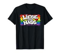 Amour Pride Love Arc-en-Ciel Diversité Respect Tolérance Cœur T-Shirt