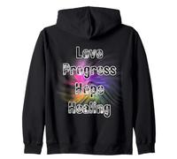 Amour, progrès, Espoir, guérison, Affirmation Positive, coloré Sweat à Capuche