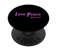 Amour Psaume Psaume Salut Écriture Bible Verse paisible PopSockets PopGrip Adhésif