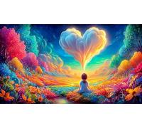 Amour Puzzle 1000 pièces Educa Jeu D'Intelligence Décoration Intérieure Jeu éducatif Challenge Toy pour Adultes & Enfants des 14 Ans 75x50cm/1000pcs