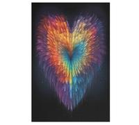 Amour Puzzle De 1000 Pièces en Bois pour Enfants Adultes, Puzzles en Matériau Recyclé De Qualité Supérieure 78×53cm