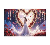 Amour Puzzles Adultes 1000 Pièces Puzzle en Bois, Jouet De Puzzle De Défi De Cerveau pour des Enfants, Puzzles D’Intelligence (75×50cm)