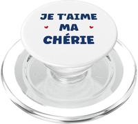 Amour Saint Valentin Chérie d'amour Je t'aime ma Chérie PopSockets PopGrip pour MagSafe