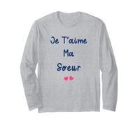 Amour Soeur Enfant Je t'aime Ma Soeur Manche Longue