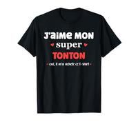 Amour super tonton humour J'aime mon tonton T-Shirt